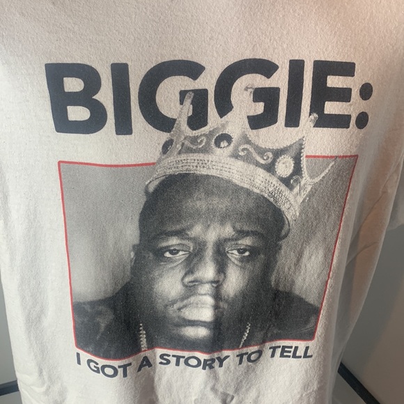 The Notorious Men's B.I.G. Biggie I Got A Story To Tell Big Poppa White T-Shirt - Picture 8 of 9